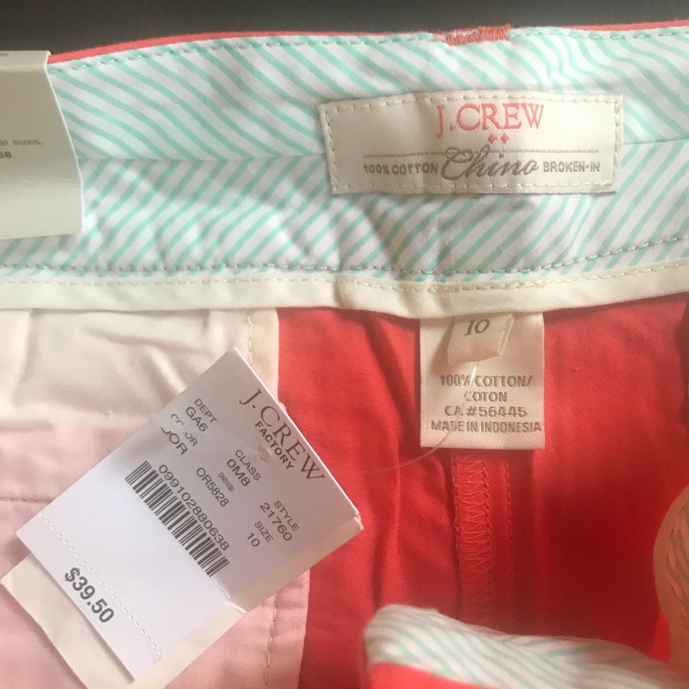 J. Crew Factory 5” Chino Shorts size 10 - Picture 2 of 4